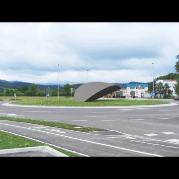 sculpture proposal for road circular intersection