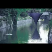 sculpture on the river Ljubljanica, photo 2 of 4